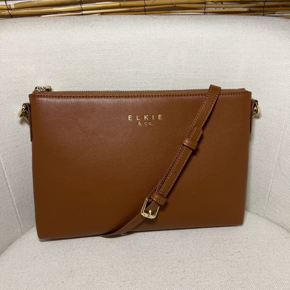 Classic Tan Crossbody Bag